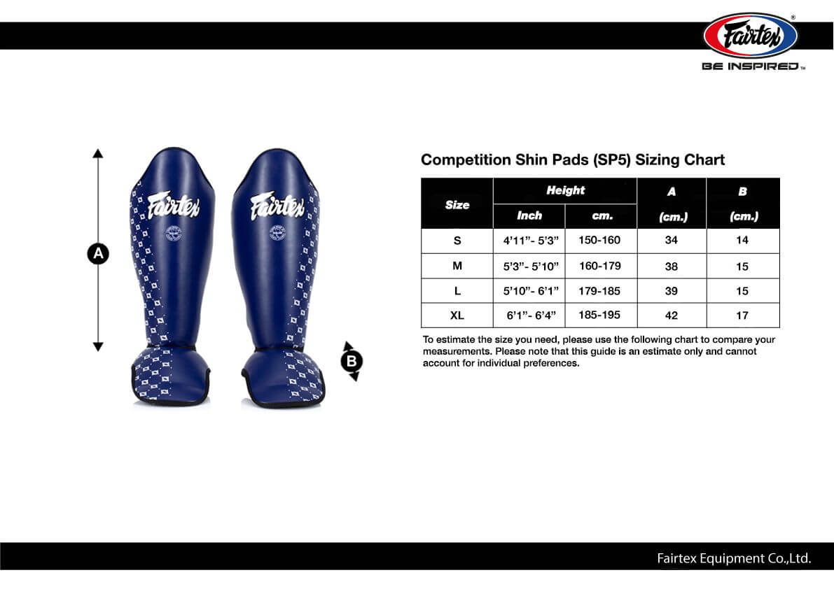 Fairtex Competition Shin Pads SP5